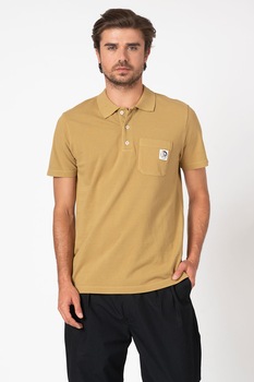 Diesel, Tricou polo din material pique T-Polo-Worky, Verde oliv
