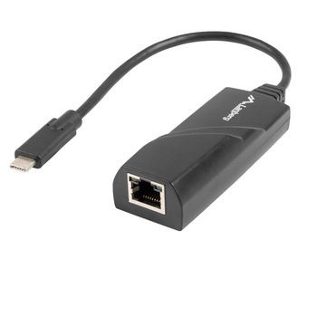 Adaptor LAN Gigabit Lanberg 41871, USB 3.1 tip C la RJ45 ethernet 1000Mbps Adaptor LAN Gigabit Lanberg 41871, USB 3.1 tip C la RJ45 ethernet 1000Mbps