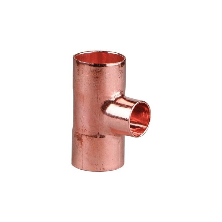 Teu cupru redus 22x15x22 mm
