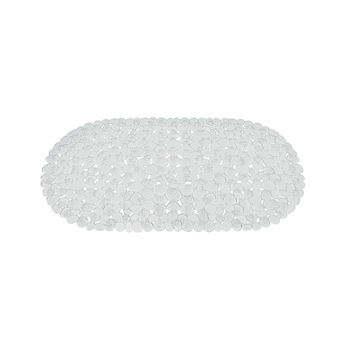 Covoras baie antiderapant Ridder pietre transparente din material plastic oval Stone 70x36cm 6104100 Covoras baie antiderapant Ridder pietre transparente din material plastic oval Stone 70x36cm 6104100
