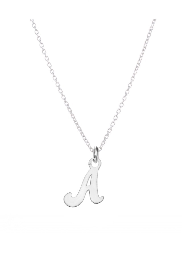 Lant din argint 925 cu pandantiv in forma de litera A, 40 cm
