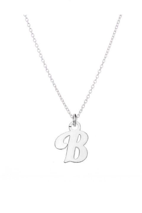 Lant din argint 925 cu pandantiv in forma de litera B, 40 cm