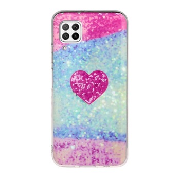Husa Huawei P40 Lite TPU Marble Rose Heart Husa Huawei P40 Lite TPU Marble Rose Heart