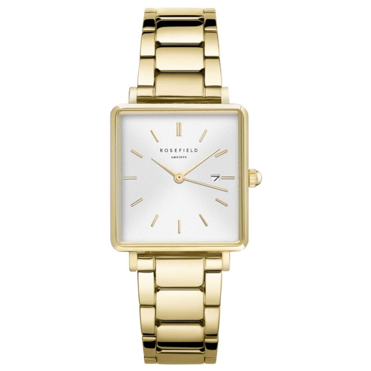 Ceas de dama Rosefield QWSG-Q041, Quartz, 26mm, 3ATM, Auriu