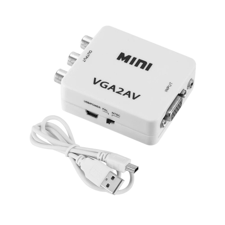 NEXT adapter, VGA-AV/RCA - aktív