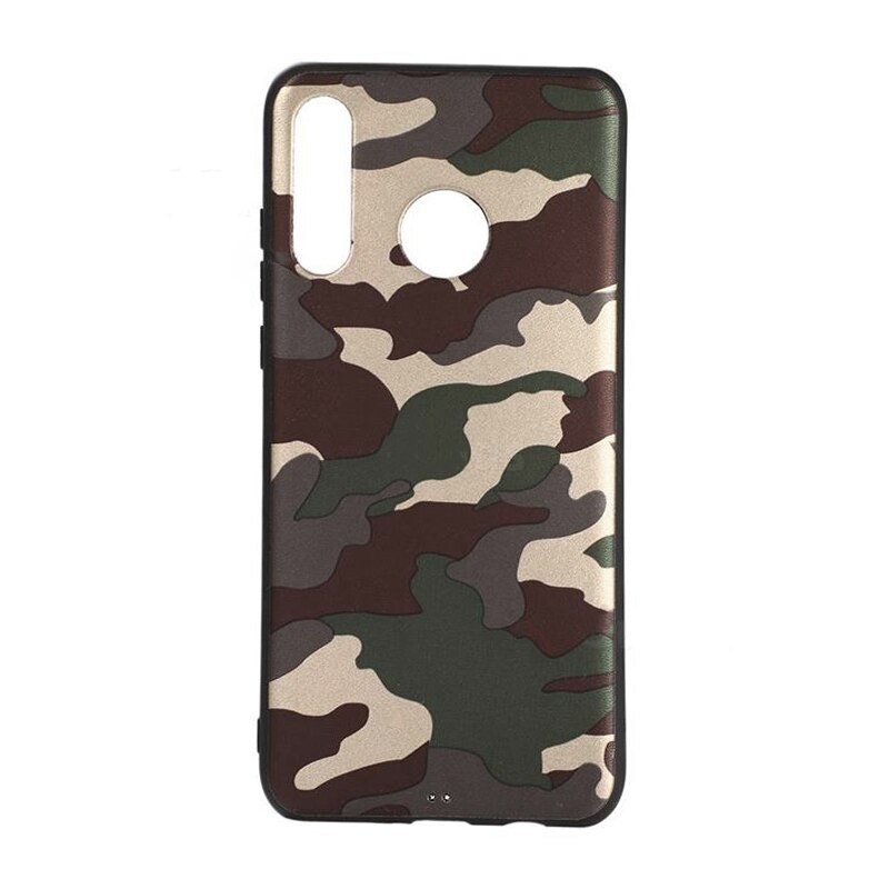 Husa silicon Huawei P30 Lite model Camouflage, Antisoc, TPU Maro