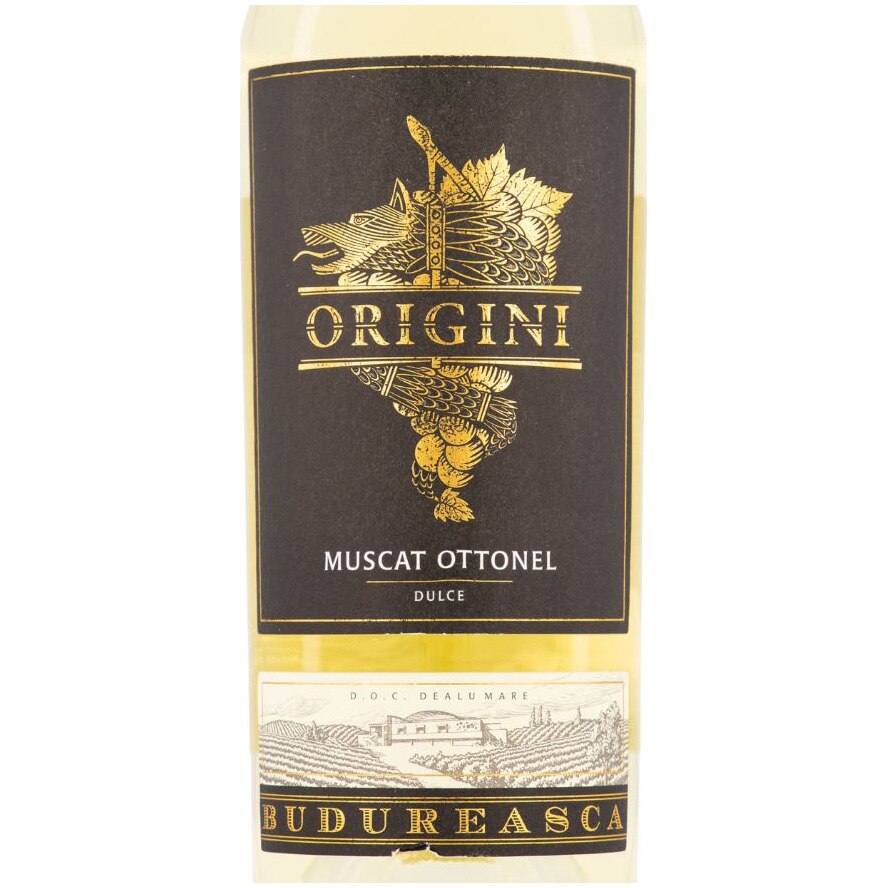 Vin Alb Budureasca Origini Muscat Ottonel, Dulce, 11%, 0.5l - eMAG.ro