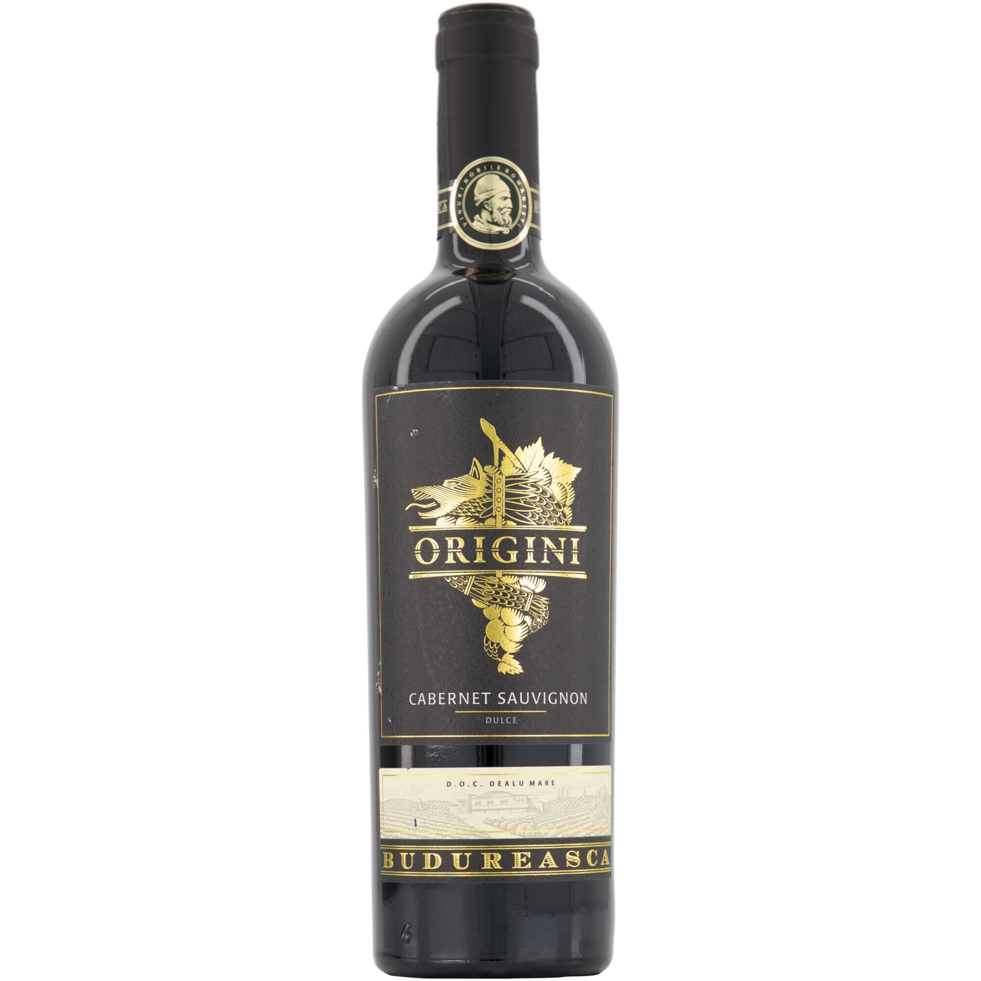 Vin Rosu Budureasca Origini Cabernet Sauvignon, Dulce, 12.5%, 0.75l