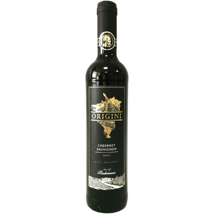 Vin Rosu Budureasca Origini Cabernet Sauvignon, Dulce, 12.5%, 0.5l