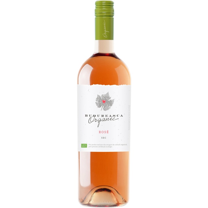 Vin Rose Budureasca Organic, Sec, 0.75l