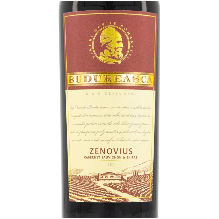 Vin Rosu Budureasca Premium Zenovius, Sec, 0.75l