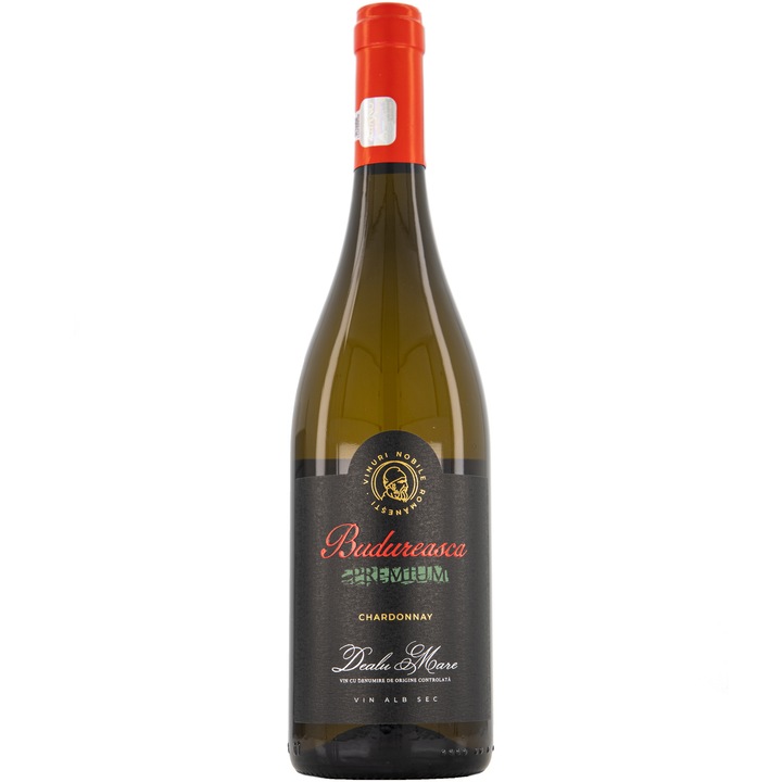 Vin Alb Budureasca Chardonnay, Sec, 0.75l