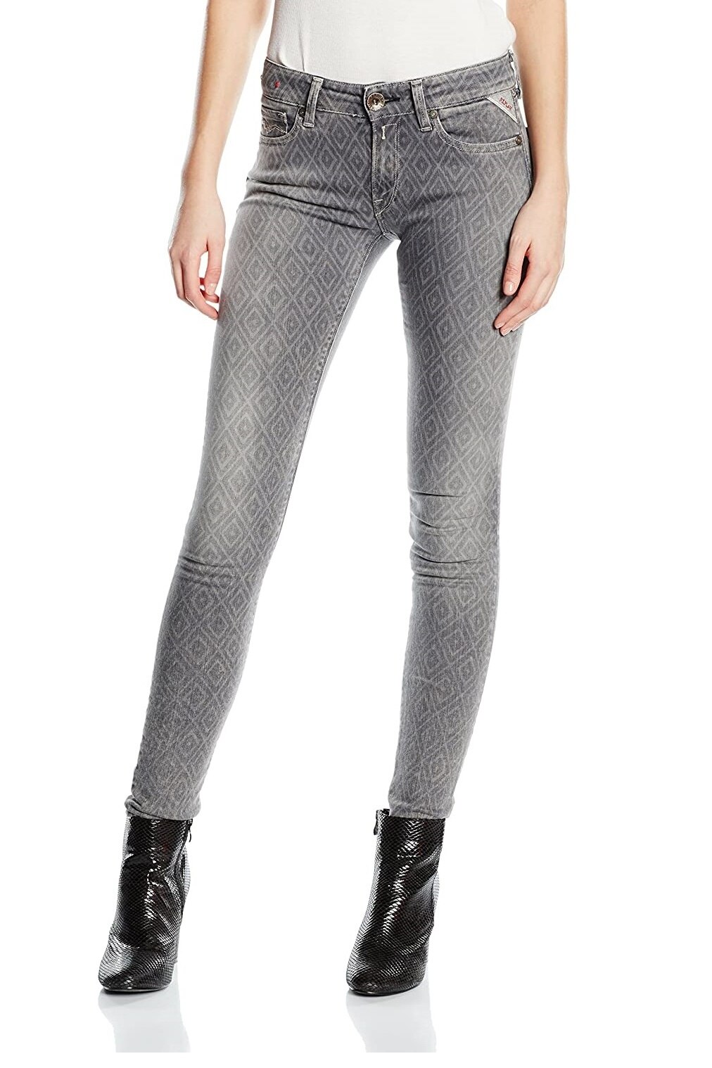 Pantaloni dama, Replay, model, Gri