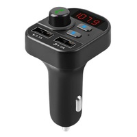 car kit auto 805e bluetooth 50 cu handsfree modulator fm mp3 player 2x usb fast charge 31a si cititor stick card tf negru imagen 22_0_
0