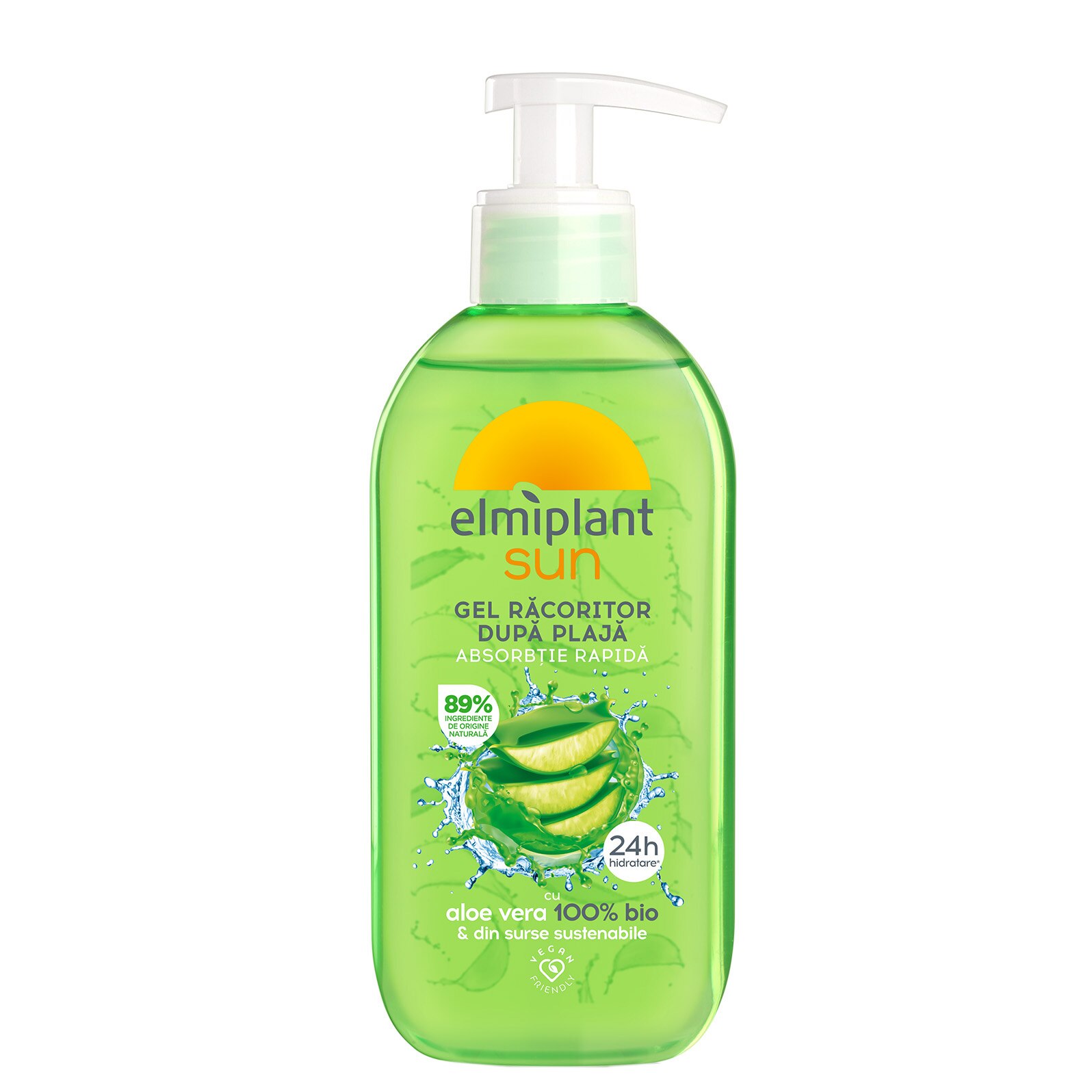 Gel dupa plaja Elmiplant Sun cu aloe vera, 200 ml