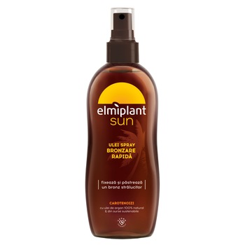 Ulei spray bronzare rapida Elmiplant Sun, fara SPF, 150 ml Ulei spray bronzare rapida Elmiplant Sun, fara SPF, 150 ml