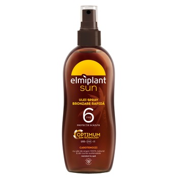 Ulei autobronzant cu protectie solara Elmiplant Sun SPF 6, 150 ml Ulei autobronzant cu protectie solara Elmiplant Sun SPF 6, 150 ml