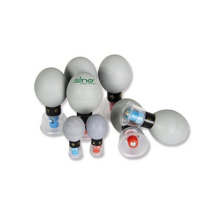 Ventuze, magnetice, masaj, presopunctura, 8 bucati set