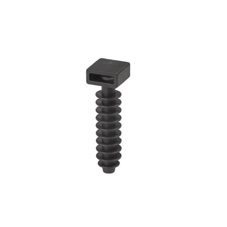 Set 100 prinderi pentru bride tip soricel, 35 x 9.5 mm, negru, Benman