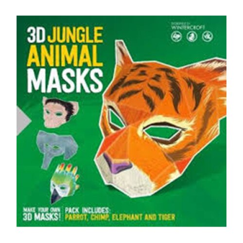 3D Jungle Animal Masks - Steve Wintercroft
