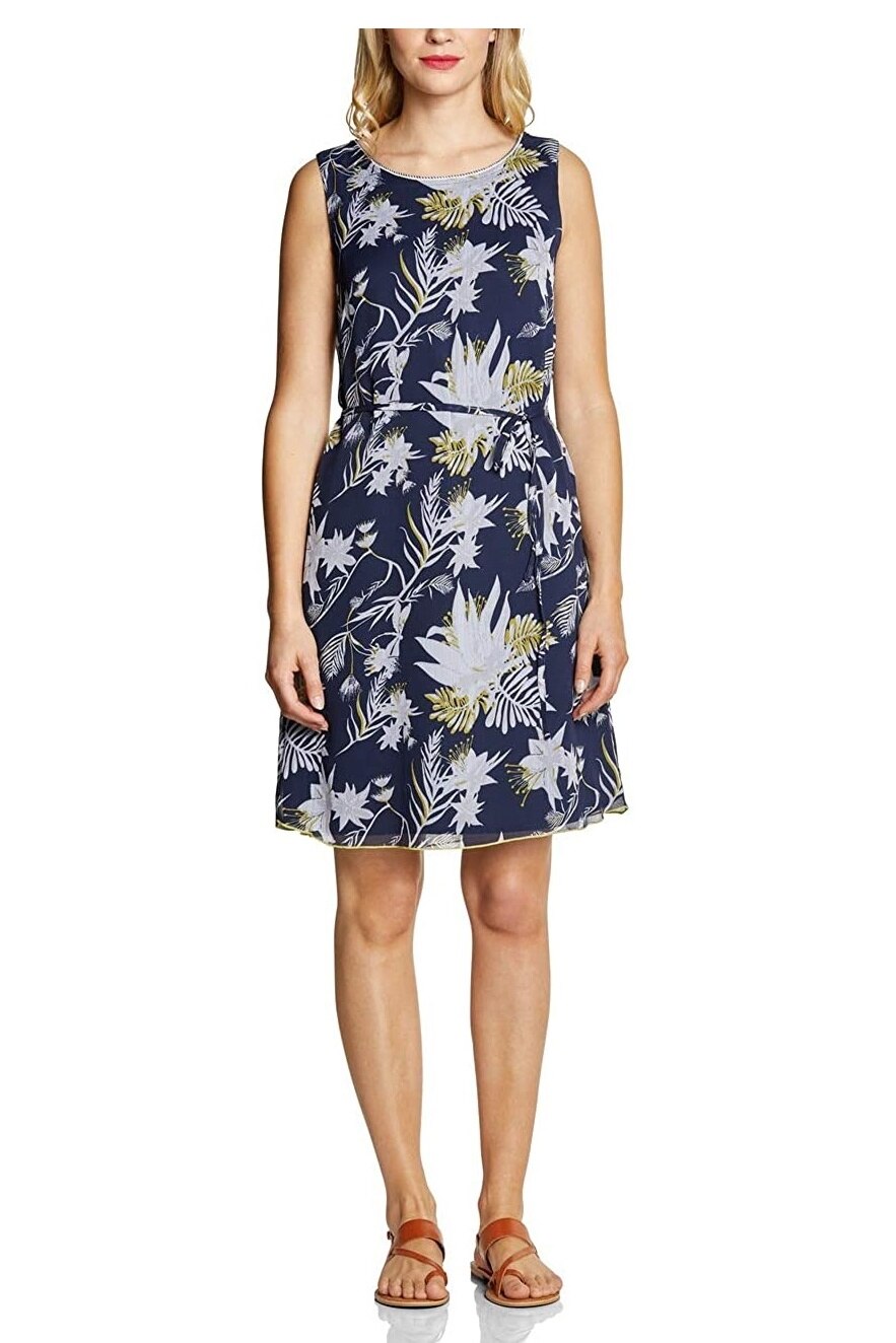 Rochie, Street One, Albastru/Galben, 34 EU