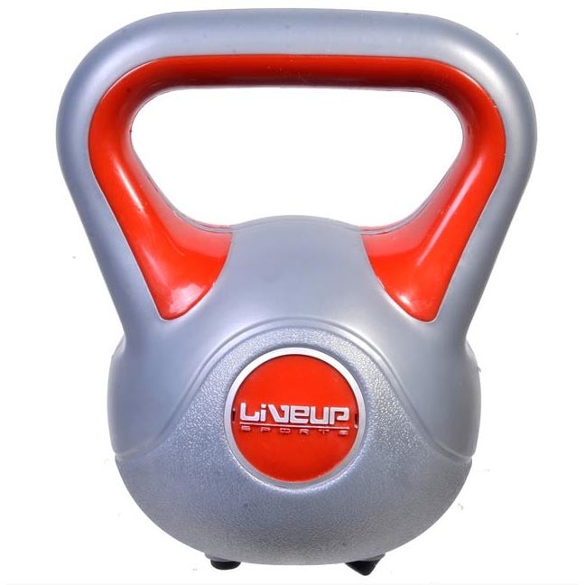 Gantera LiveUp, 6 kg, Gri/ Portocaliu