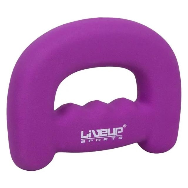Gantera LiveUp, Neopren, 1.5 kg, 15x11x3 cm, Mov