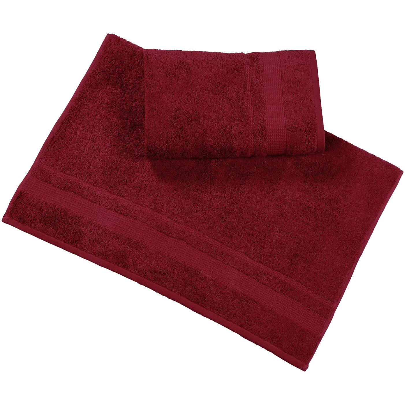 Set 2 prosoape Kring Magnific, 480 gsm, 100% fibre bambus, 2*70x140 cm, Visiniu