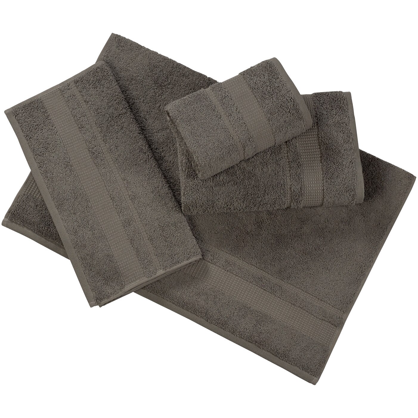 Set 4 prosoape Kring Maya, 480 gsm, 100% fibre bambus, 2*50x90 si 2*70x140 cm, Maro