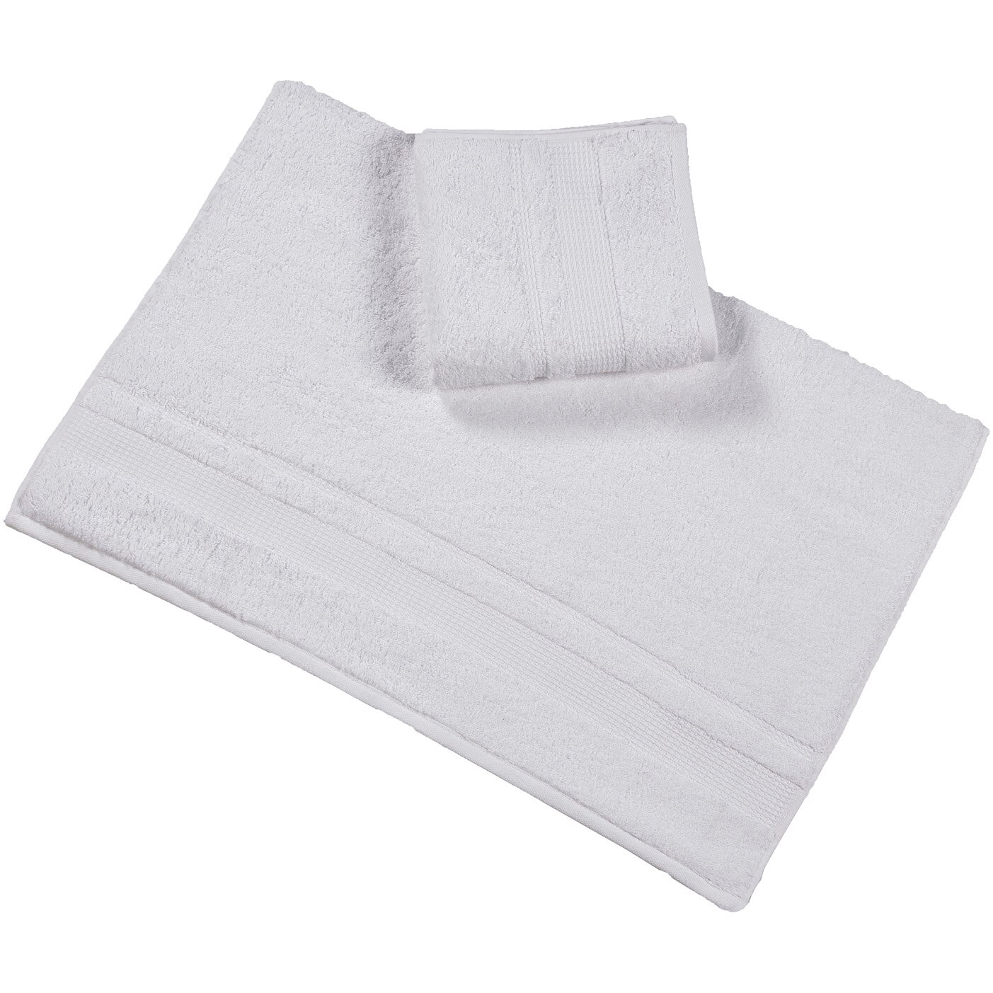 Set 2 prosoape Kring Maya, 480 gsm, 100% fibre bambus, 1*50x90 si 1*70x140 cm, Alb