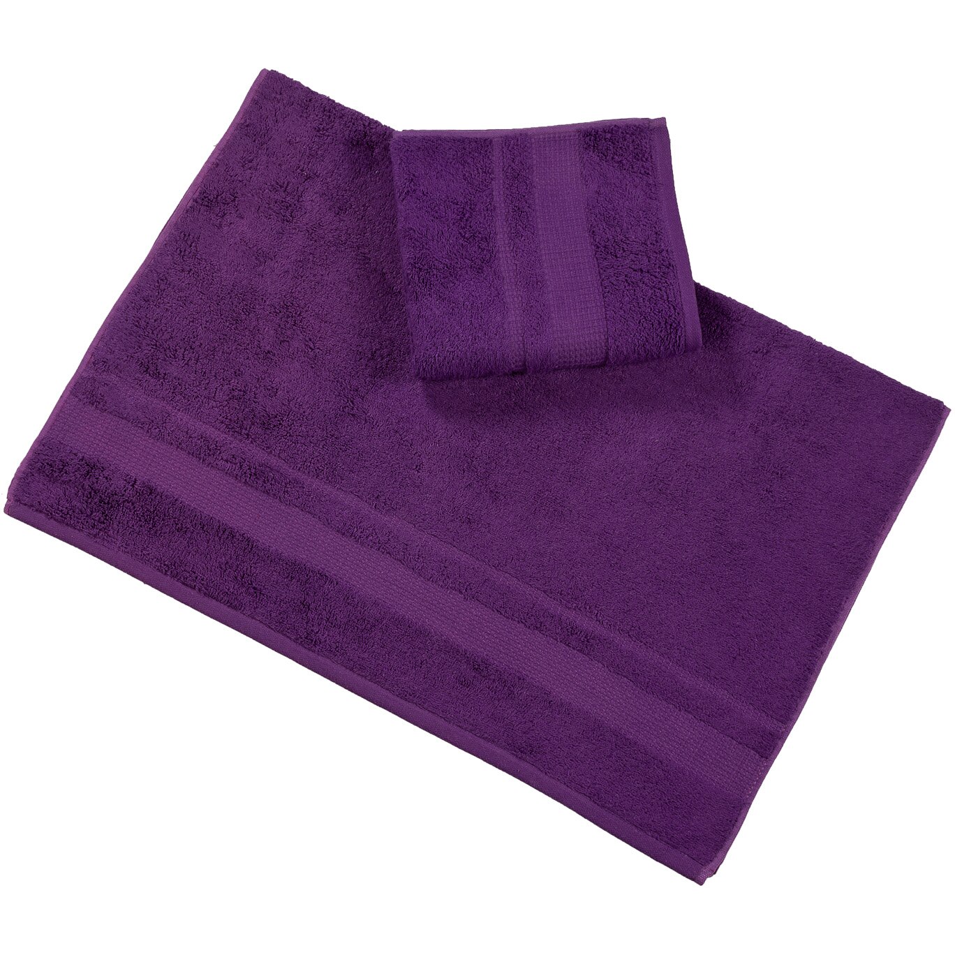 Set 2 prosoape Kring Maya, 480 gsm, 100% fibre bambus, 1*50x90 si 1*70x140 cm, Mov