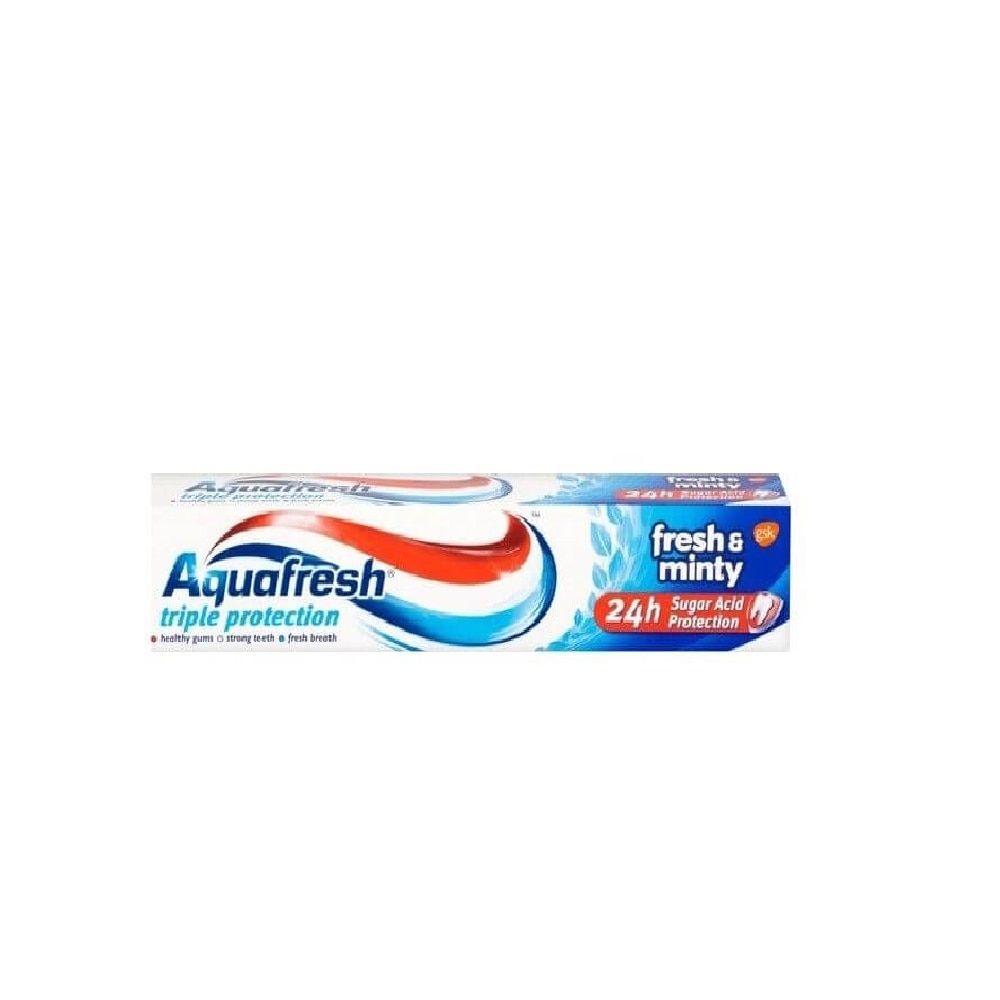 Pasta Dinti AquaFresh Triple Protection, 75 ml, Aroma de Menta, Igiena Orala