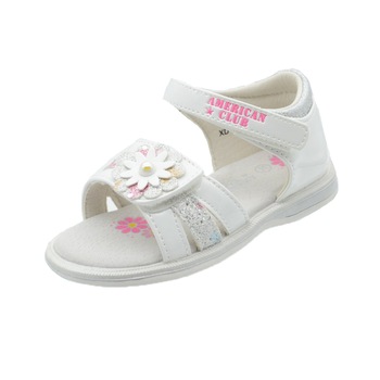 Sandale ortopedice fete American Club XD12/20A, Alb Sandale ortopedice fete American Club XD12/20A, Alb