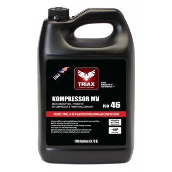 Ulei Full sintetic pentru Compresoare pe Aer, Triax Kompressor MV ISO 46, bidon 3.78 L Ulei Full sintetic pentru Compresoare pe Aer, Triax Kompressor MV ISO 46, bidon 3.78 L