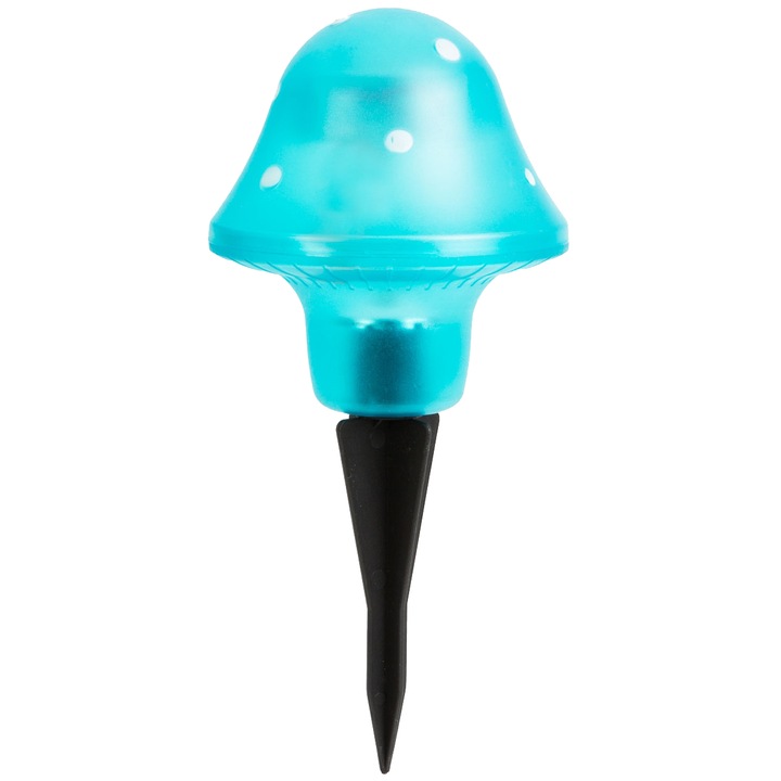 Garden of Eden LED napelemes lámpa, gomba modell, ON/OFF kapcsolóval, AAA elem 200 mAh, 1,2V, 11 cm