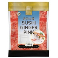 Ghimbir roz pentru sushi 240 g - Golden Turtle