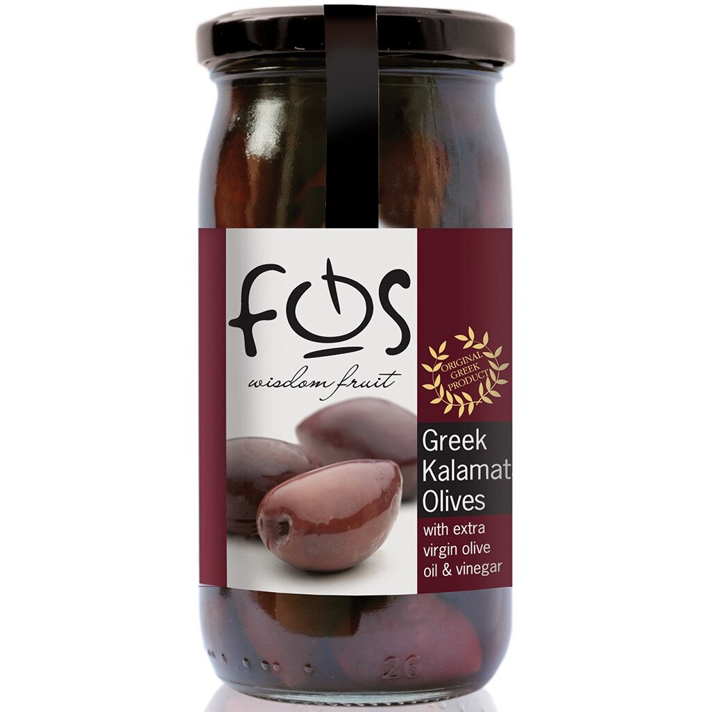 Masline Kalamata intregi in saramura 360g FOS