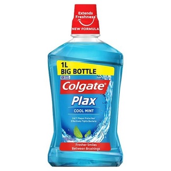 Apa de Gura Colgate Plax Cool Mint, Fara Alcool, 1L, Aroma Menta Apa de Gura Colgate Plax Cool Mint, Fara Alcool, 1L, Aroma Menta