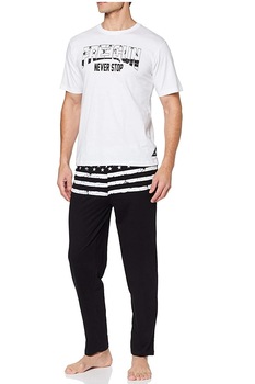 Pijama, Freegun, Alb/Negru, XL EU Pijama, Freegun, Alb/Negru, XL EU