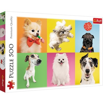 Puzzle Trefl, Catelusi, 500 piese Puzzle Trefl, Catelusi, 500 piese