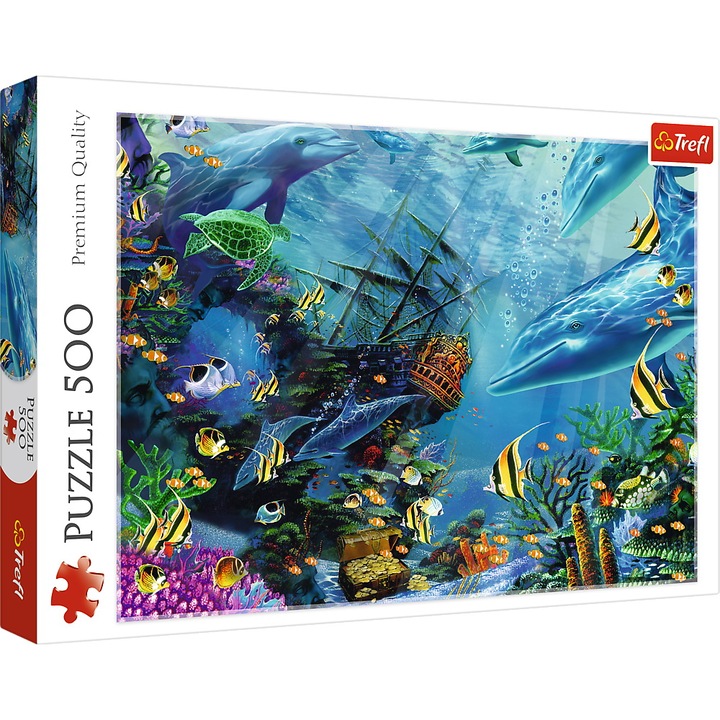 Trefl puzzle, 500 db-os, Kincs a mélyből