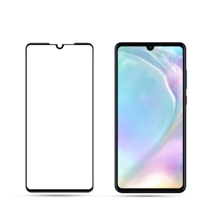 Стъклен протектор OG 3D за Huawei P40 Lite, Черен