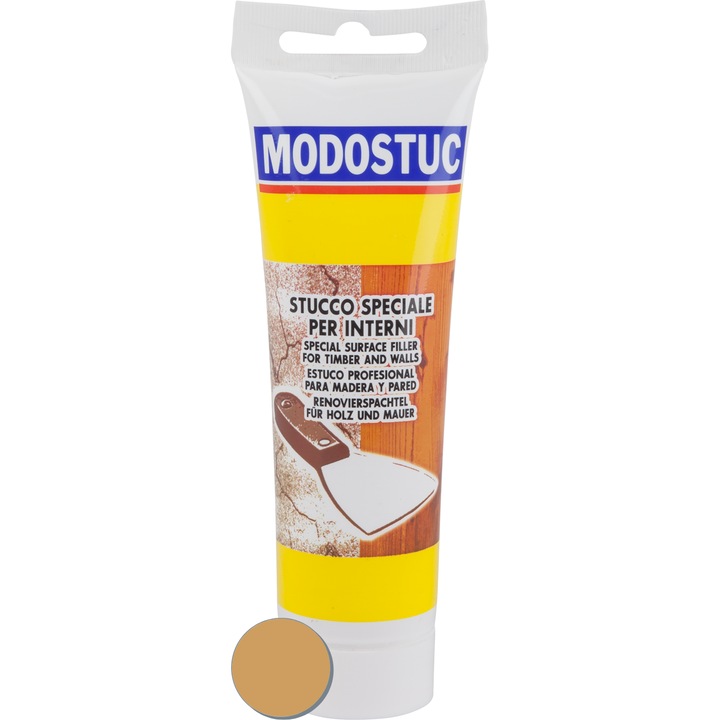 Chit pentru lemn si zidarie, MODOSTUC, Uscare rapida si aderenta perfecta, Stejar, 250 g