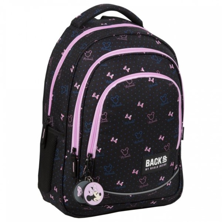 Ghiozdan scolar BackUp Minnie - Negru