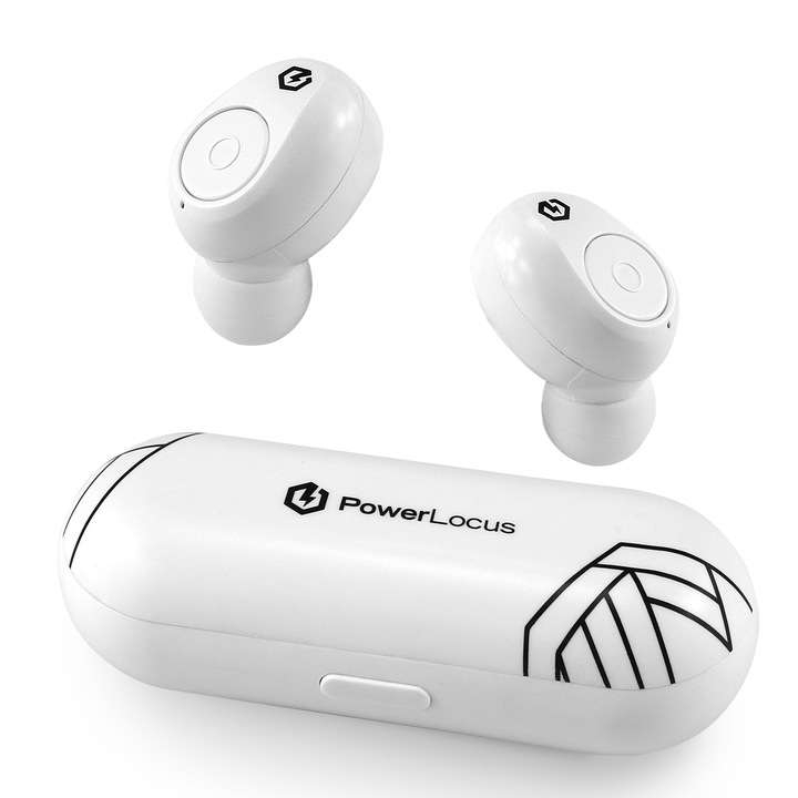 PowerLocus PLX3 Bluetooth fejhallgató,35 óralejátszási idő,, vezeték nélküli fül köré illeszkedő összehajtható - Feher