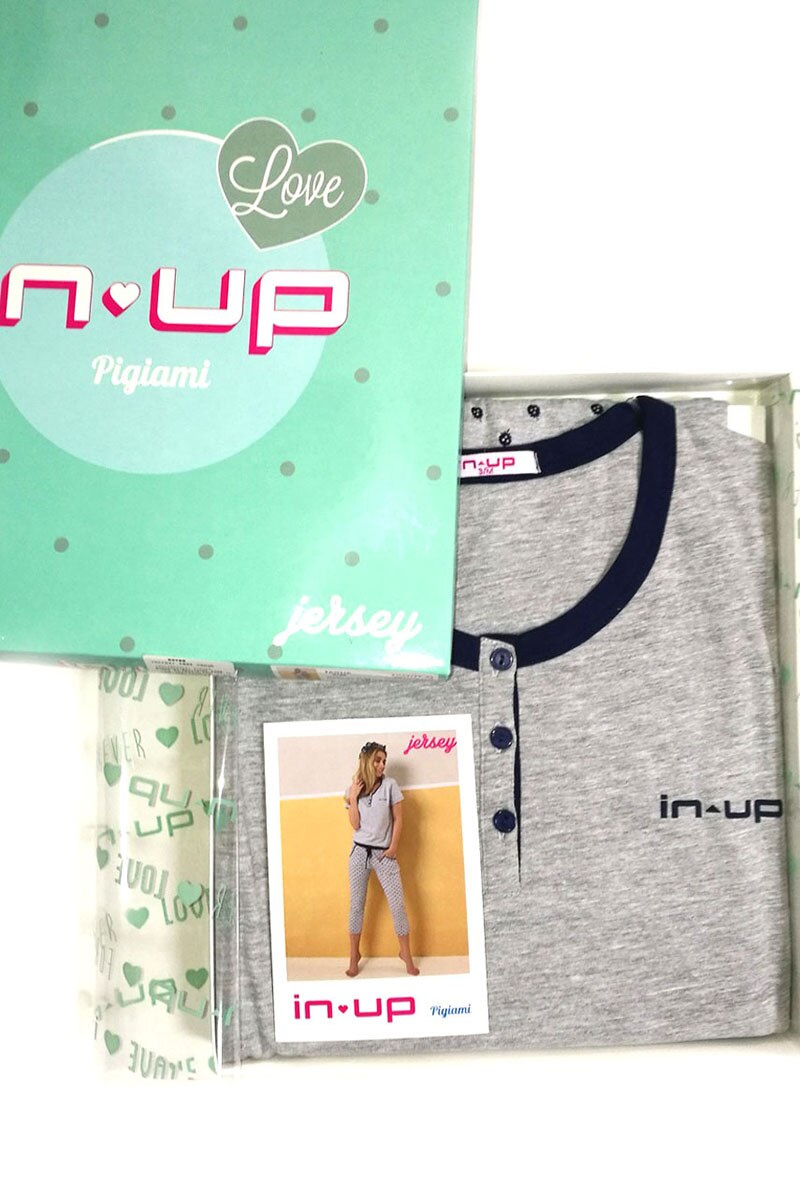 Damska Pizhama In Up Siv Melanzh M Emag Bg