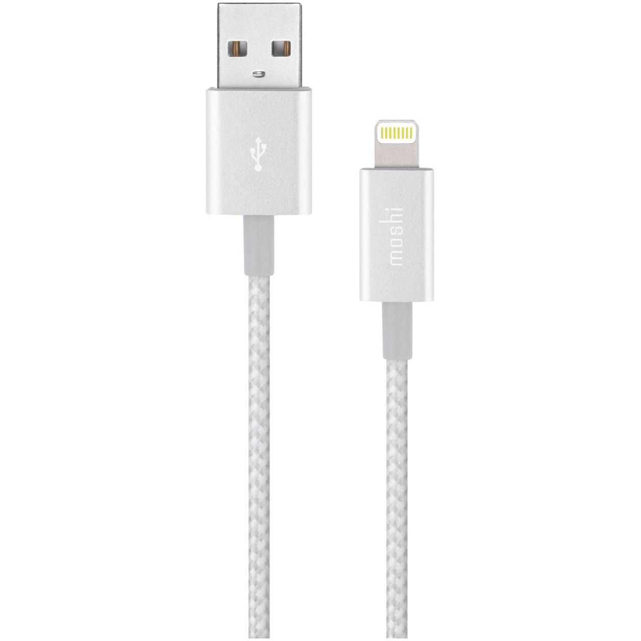 Cablu de date Moshi Integra, USB A - Lightning, Jet Silver