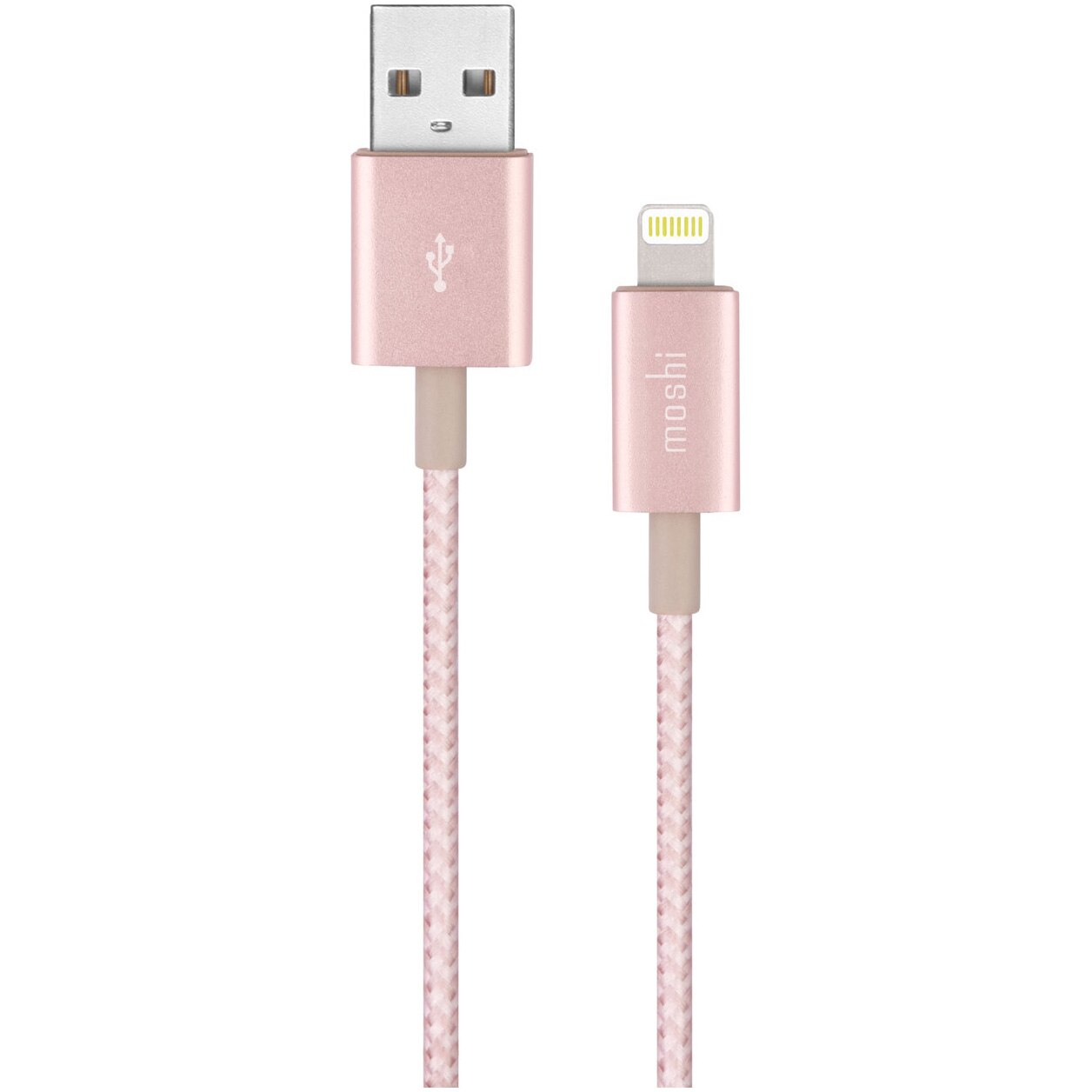 Cablu de date Moshi Integra, USB A - Lightning, Golden Rose
