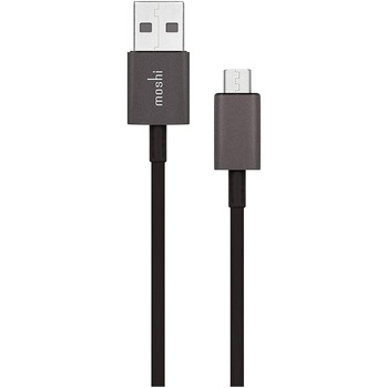 Cablu de date Moshi, USB - MicroUSB, 1m, Black Cablu de date Moshi, USB - MicroUSB, 1m, Black
