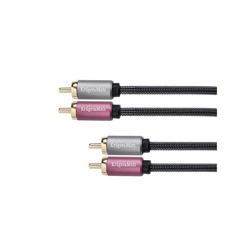 Cablu Audio 2RCA-2RCA Kruger&Matz 1.8 m